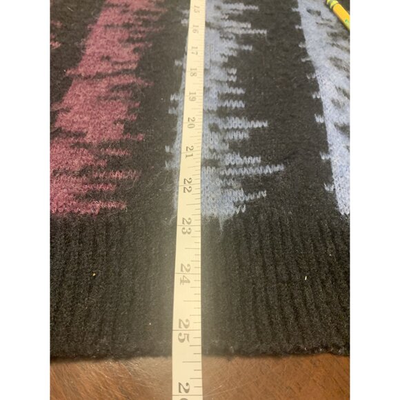 Vintage Saturdays M 1986 Wool Patchwork Crew Neck Pullover Sweater - Picture 6 of 8